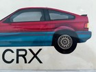 Original Ad Advertising Artwork Of 1984 Honda Crx On Illustration Board 10 X 20   