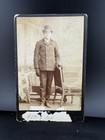 Antique Black African American Photo Male Man Top Hat Percy Fox Cabinet Card