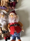 Vintage Bikin Walt Disney Snow White  The Seven Dwarfs Doll Set Of 7 Dwarfs 1980