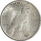 1924 Us Peace Silver Dollar  1 - Au