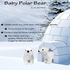 Lifelike Baby Polar Bear Stuffed Animal Plush Toy