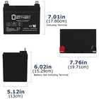 Mighty Max 12v 35a Merits Products P170 Hd Power Wheelchair Battery - 2 Pack