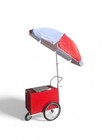 Popsicles Cart Popsicles Mobile Cart Frozen Treats Cart Fruit Pops Push Cart