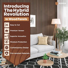 Acoustic Wood Wall Panels     94 4 X 12 6 Inch Walnut Acoustic Panels 4 Pcs     Wall