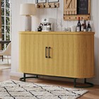  Sideboard Buffet Cabinet With Storage  47 2  Fluted Storage Cabinet 
