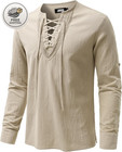 Mens Renaissance Shirt Medieval Pirate Viking Halloween Costume Gothic Steampunk