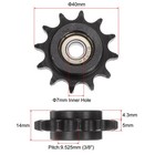 2pcs Din iso  06b Chain Idler Sprocket 7mm Bore  3 8  Pitch  Hardened 12 Tooth