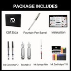 Feidiao Calligraphy Fountain Pen Set Deluxe Pen For Writing With 18 Ink Cartridg