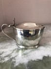 Antique 1802 George Iii Oval Form Mustard Pot By James Mince London Hallmarked 
