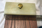 Vintage Marble   Brass Ink Blotter
