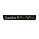 Bell System No Smoking Desk Sign - Vintage Bell Atlantic Smoke If You Wish Block