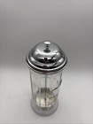 Vintage Tablecraft Glass Drinking Straw Holder dispenser 11 