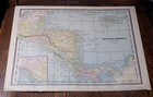 1887 Peoples Color Map Of South America  Central America   West Indies