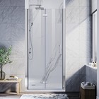 Bi-fold Shower Doors 30 32 34 36 x72  Semi-frameless 1 4  Clear Glass In Chrome