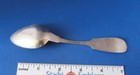 Early American Coin Silver Fiddleback Spoon - N  E  Crittenden - Mid 1800s - 