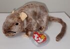 Ty Beanie Baby-  Tiptoe The Rat   Mouse 6  New Mwmts Plush Stuffed Animal Toy