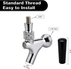 Stainless Steel Core Draft Beer Faucet Polished Brass Beer Faucet For Keg Tap To