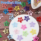 55pcs 1 22  Star Hair Clips Cute Hair Clips For Girls Colorful Metal Snap Hai   