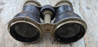 Antique Chevalier Paris Opera Glasses Theater Binoculars Leather Wrap