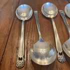 1847 Rogers Bros Eternally Yours Soup Spoons Silverplate Flatware Set Of 8