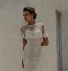 Justin Alexander Lace Cape   Bridal Cape  Wedding Cover Up   Wedding Lace Wrap