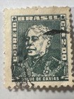 Cool Vintage World Postage Stamp Lot W  2 Brazil 1958 Duque De Caxias St-155