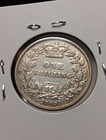 1859 -wwgreat Britain United Kingdom Queen Victoria Shilling Silver  Xf  au F 25
