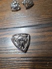 Vintage Hickok Fish Cufflinks And Tie Clip Large Mouth Bass  Silver Tone Usa