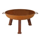 24  Heavy-duty Cast Iron Fire Pit Bowl For Outside  Wood-burning By Sunnydaze