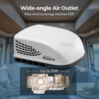 Fogatti Rv Air Conditioner 11k-15k Btu Ducted Or Non-ducted Rooftop Rv Ac Unit