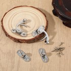 Jewelry Box Latch  2 Pcs Antique Vintage Hasp Latch Small Cabinet Silver