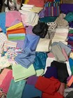 Bulk Vintage Lot Of 200 Pounds Of Sewing Fabric Mixed Yard Patterns Solid Colors