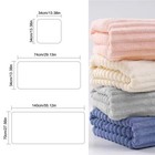 3-piece Square Bath Towel Set- Plush Fleece For Super Soft   Absorbent Towels
