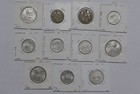               Romania 10   100   200 Lei Old Coins Lot With Silver B84  141