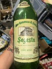 Segesta Wine Bottle Large 2 Quart Antique Emerald Green Glass 15  High Porcelain