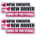 4 Piece New Driver Stickers Reflective New Driver Bumper Sticker Thanks For 