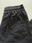Chef Pants Men Medium Pinstriped