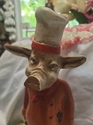 Vintage French Chef Pig Figurine Heavy Resin 11 5  Restaurant Kitchen Statue Bbq