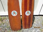 Lot Of 2  Vtg Charles L Sommers Wilderness Canoe Base B s a  Paddles 56    59 