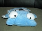 Vintage Toymax Xyz Plush Blue Ugly Monster Doll Big Bulging Eyes 7 