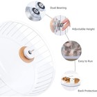 New Xl Super-silent Hamster Exercise Wheel With Adjustable Stand Clear Acrylic
