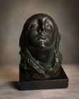 Antique Alexander Sambugnac Signed Art Nouveau Bronze Bust Ophelia C 1915