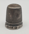 Hg s Antique Sterling Silver  the Spa  Traditional Pattern Thimble Size 15 3 2g