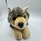 Aurora Miyoni Wolf Plush Stuffed Animal Realistic Gray Wolf 10    Soft Toy