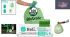Premium 100-count Biodegradable Trash Bags - 13 Gallon  Tear-resistant Quality