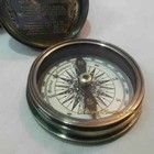 Maritime Vintage Nautical Brass Stanley London 1885 Compass Marine Handmade Gift