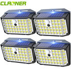 176 Led Solar Powered Wall Lights Pir Motion Sensor Outdoor Garden Security Lamp