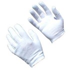 1 Dz White Inspection 100  Cotton Lisle Gloves Theater Coin Jewelry Photos-small
