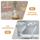 Heart Glass Vase Hydroponic Glass Vase Vintage Desktop Plant Heart Shaped Pla   