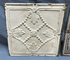 4 Sq Ft Antique Shabby Tin Ceiling 12x12 Ceiling Tin Panels Vtg Old 1864-24b
